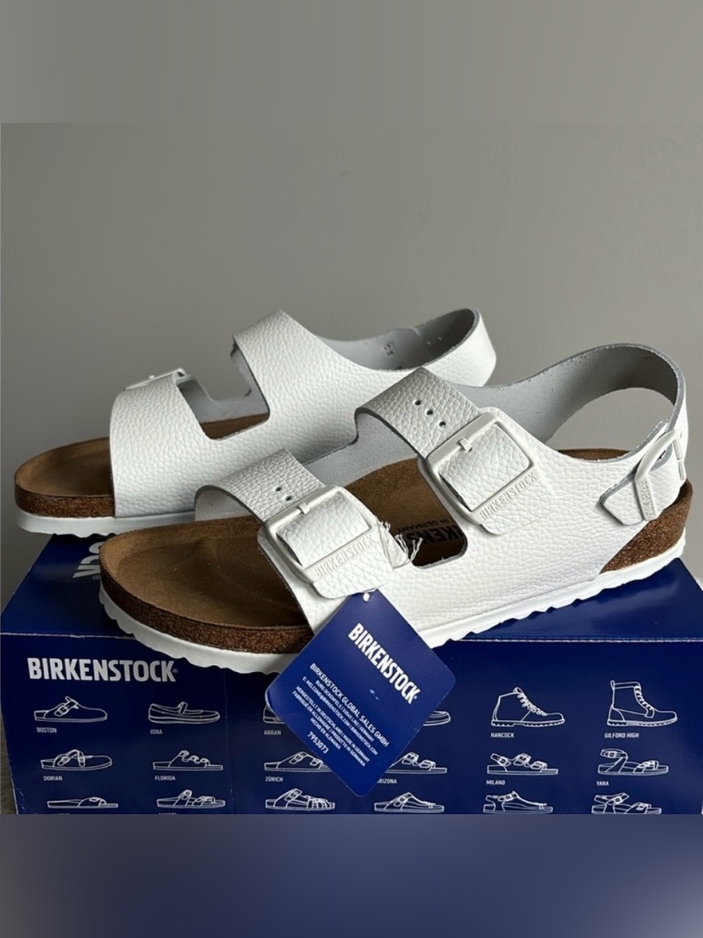 Birkenstock 🔥 Milano White Leather Sandals Men’s Size 11 EU 44 NEW